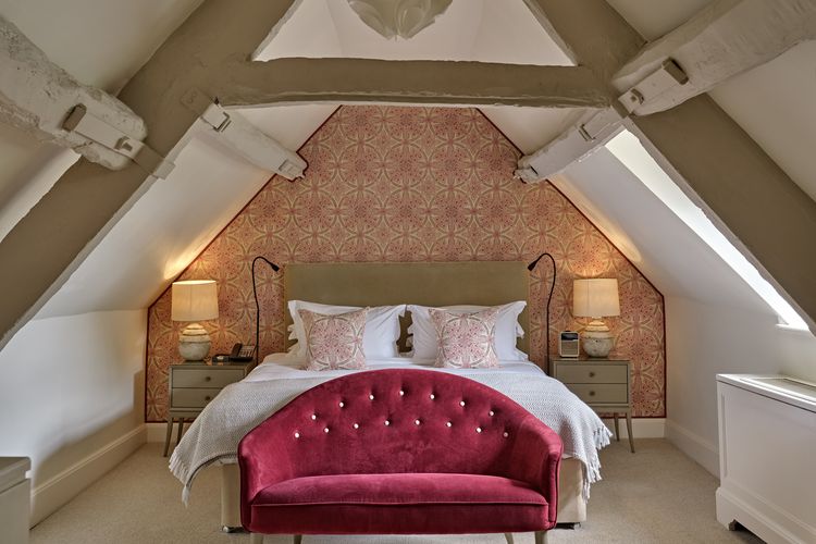 The Attic romantic hideaway suite beneath the farmhouse eaves